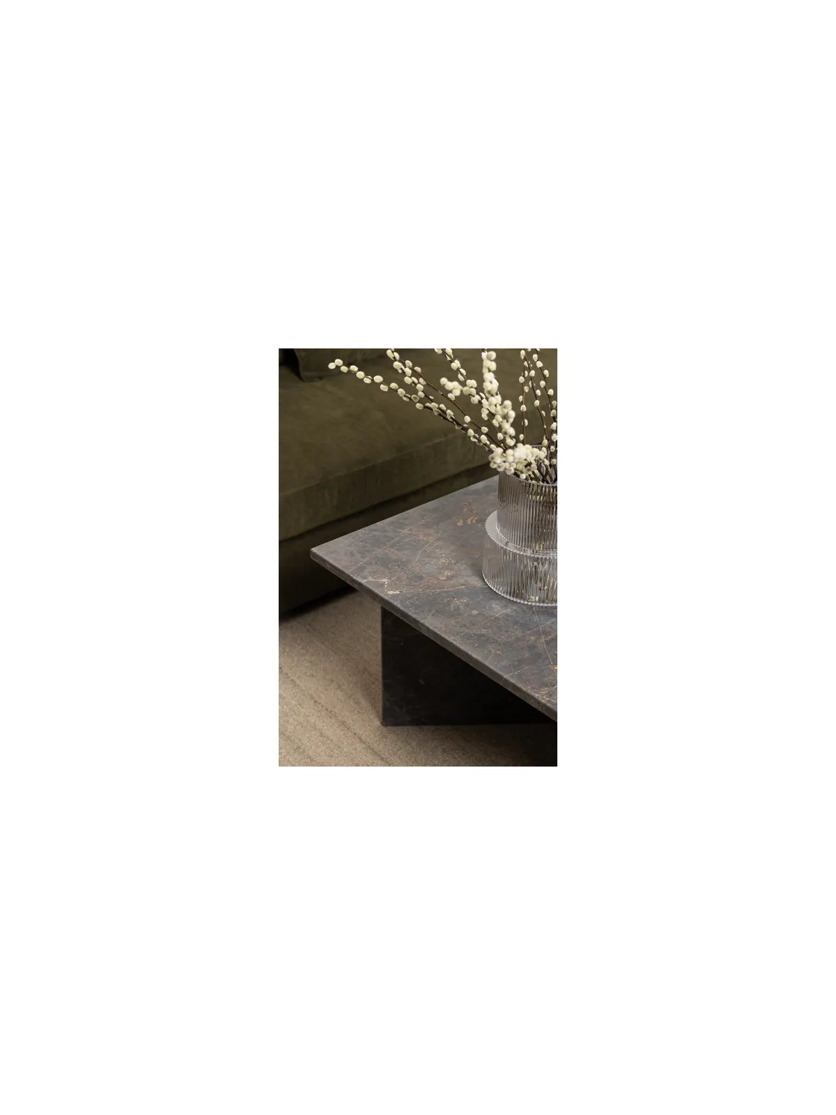 Marmor Couchtisch Vega Braun