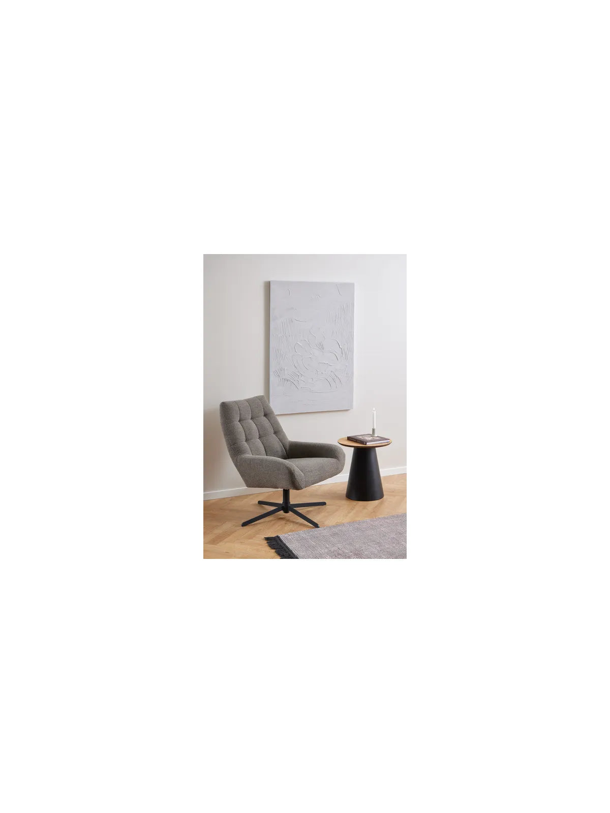 Runder Holz Couchtisch Soli Eiche