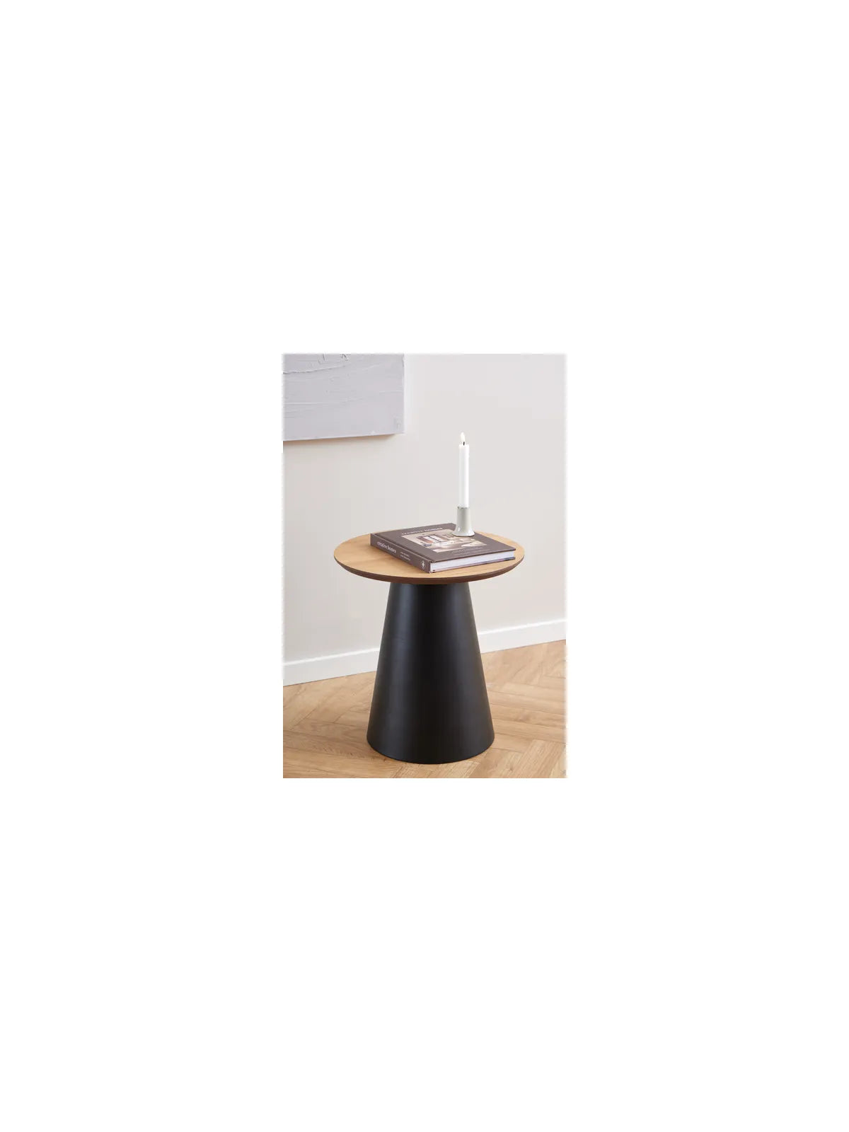 Runder Holz Couchtisch Soli Eiche