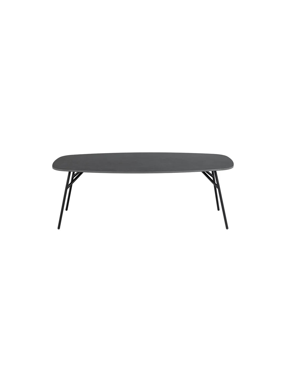 Caracas Couchtisch Schwarz Baku Rau keramisch