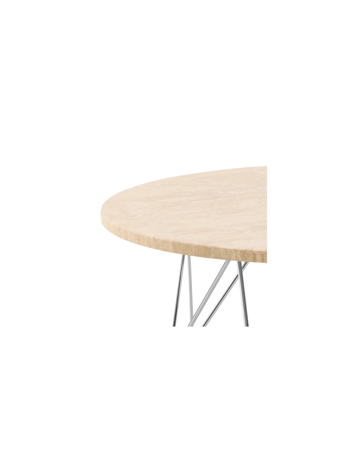 Runder Holz Couchtisch Prunus Beige