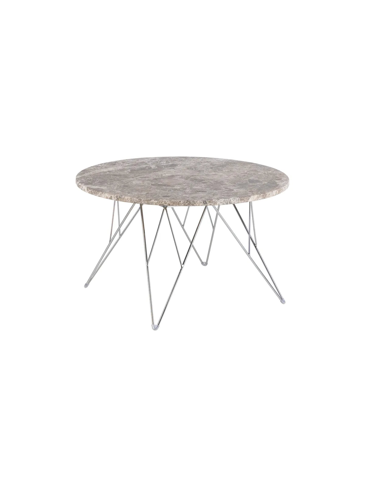 Runder Marmor Couchtisch Prunus Matt Braun