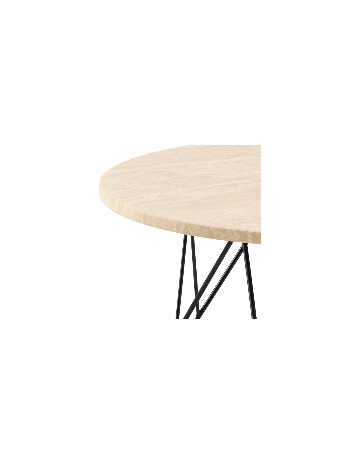 Runder Holz Couchtisch Prunus Beige