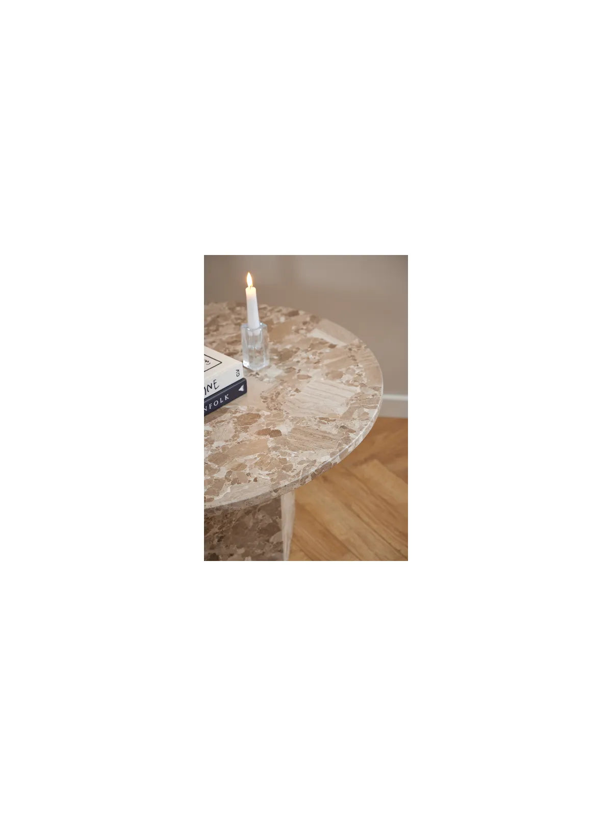 Naxos Couchtisch Matt Latte Lackiert Marmor