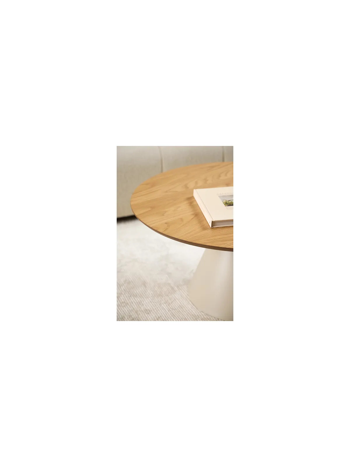 Runder Holz Couchtisch Soli Eiche