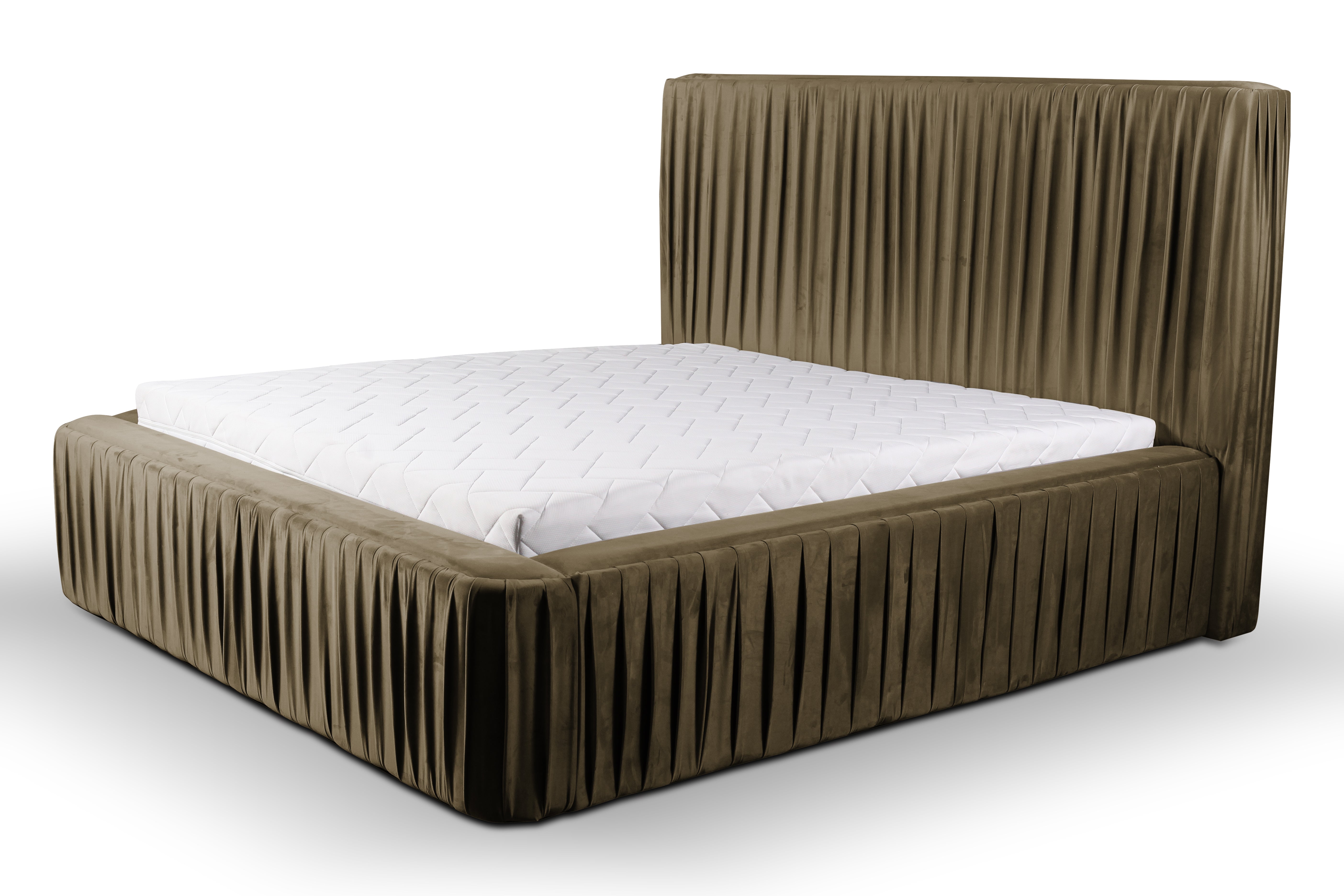 Chloe – Design Samt-Polsterbett mit Bettkasten