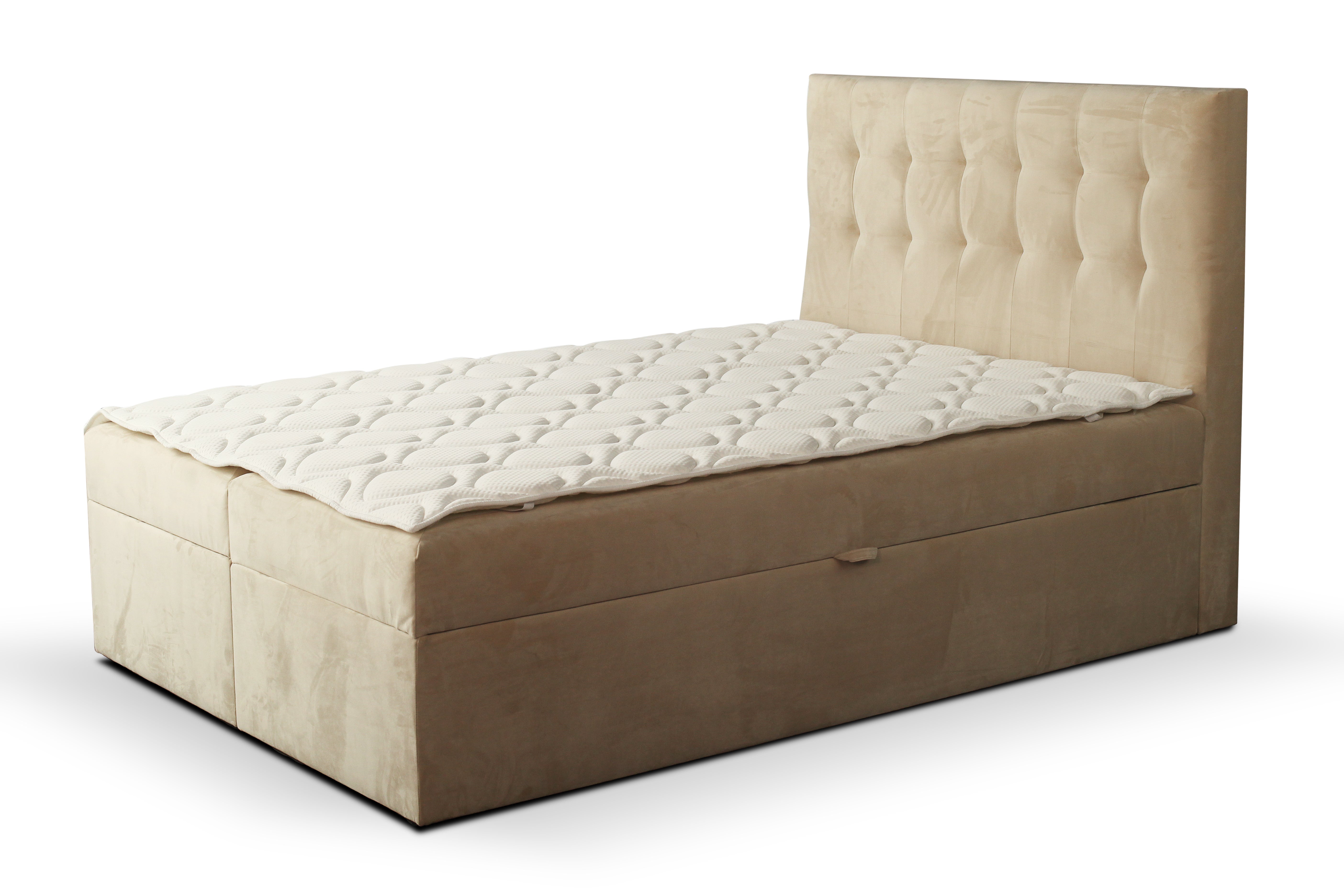 Boxbett Bari Beige – Premium Samtstoff