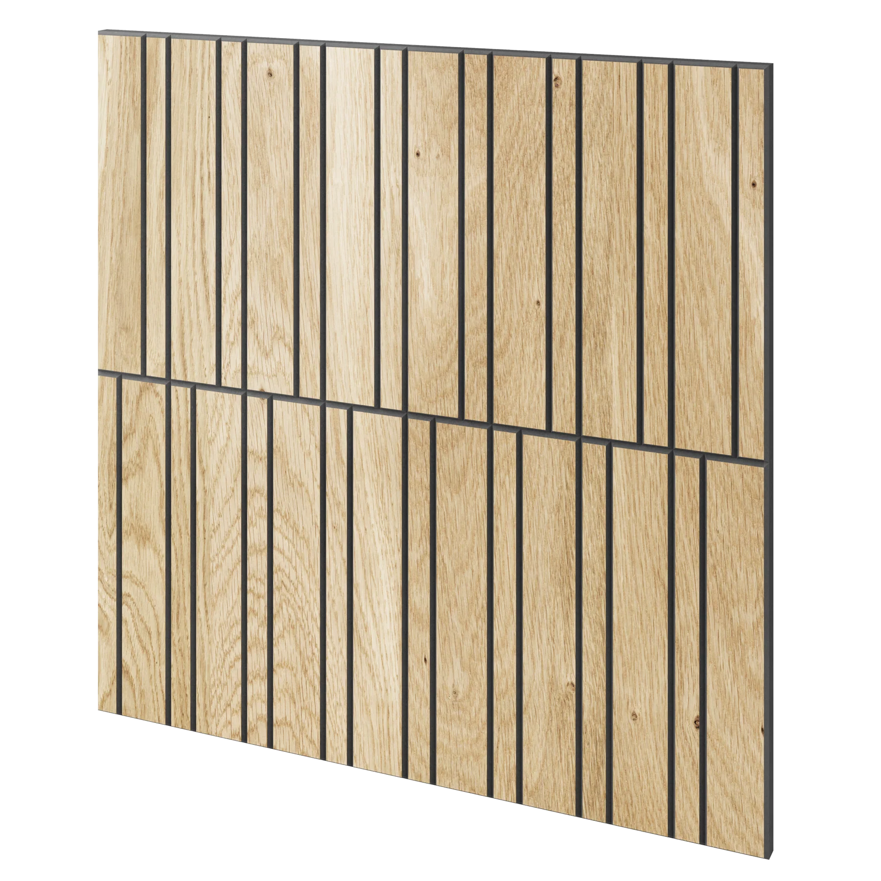 Gefräste Lamellenplatte 60x60