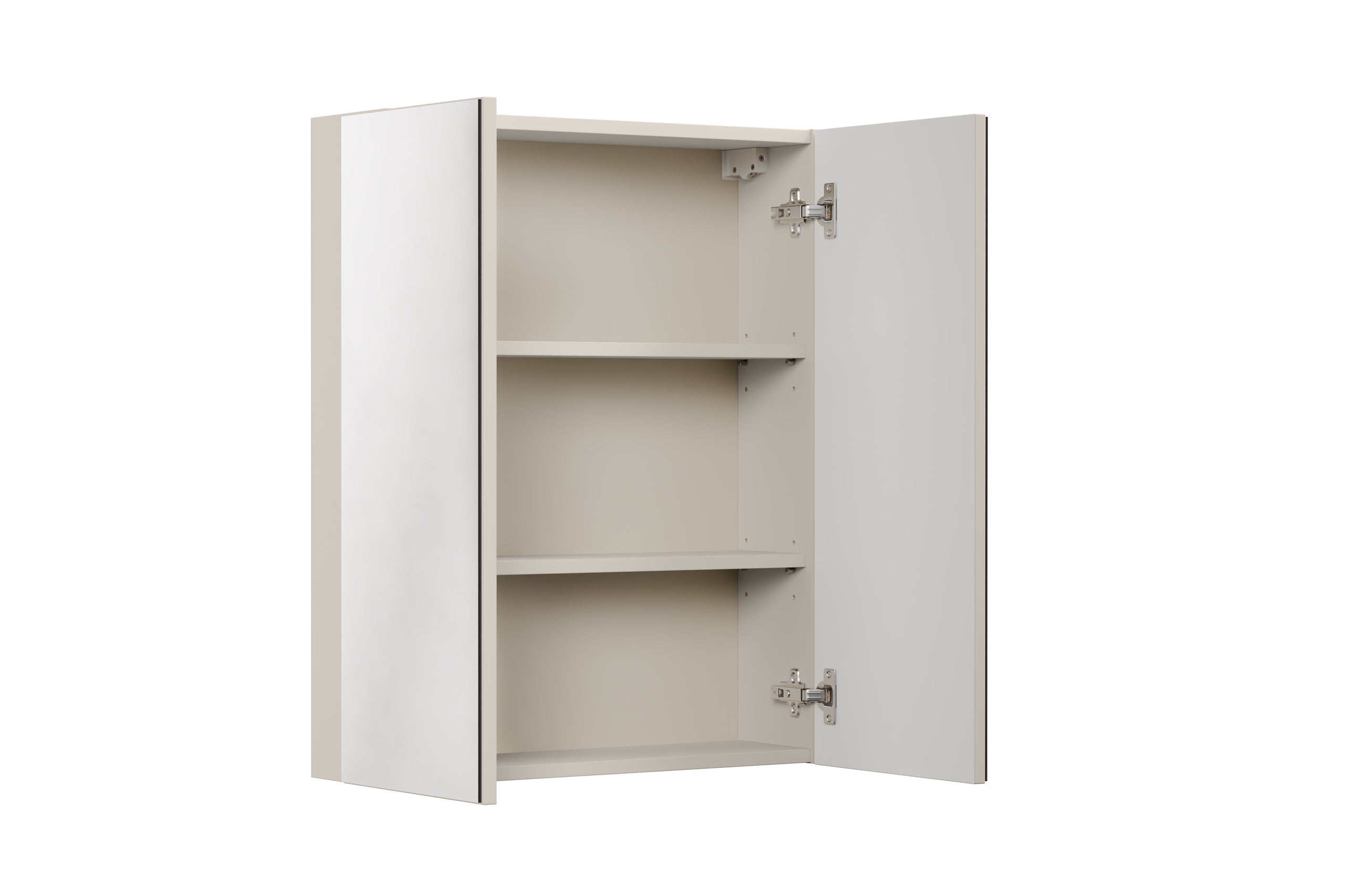 Kaschmir-Spiegelschrank 60 cm, 2 Türen