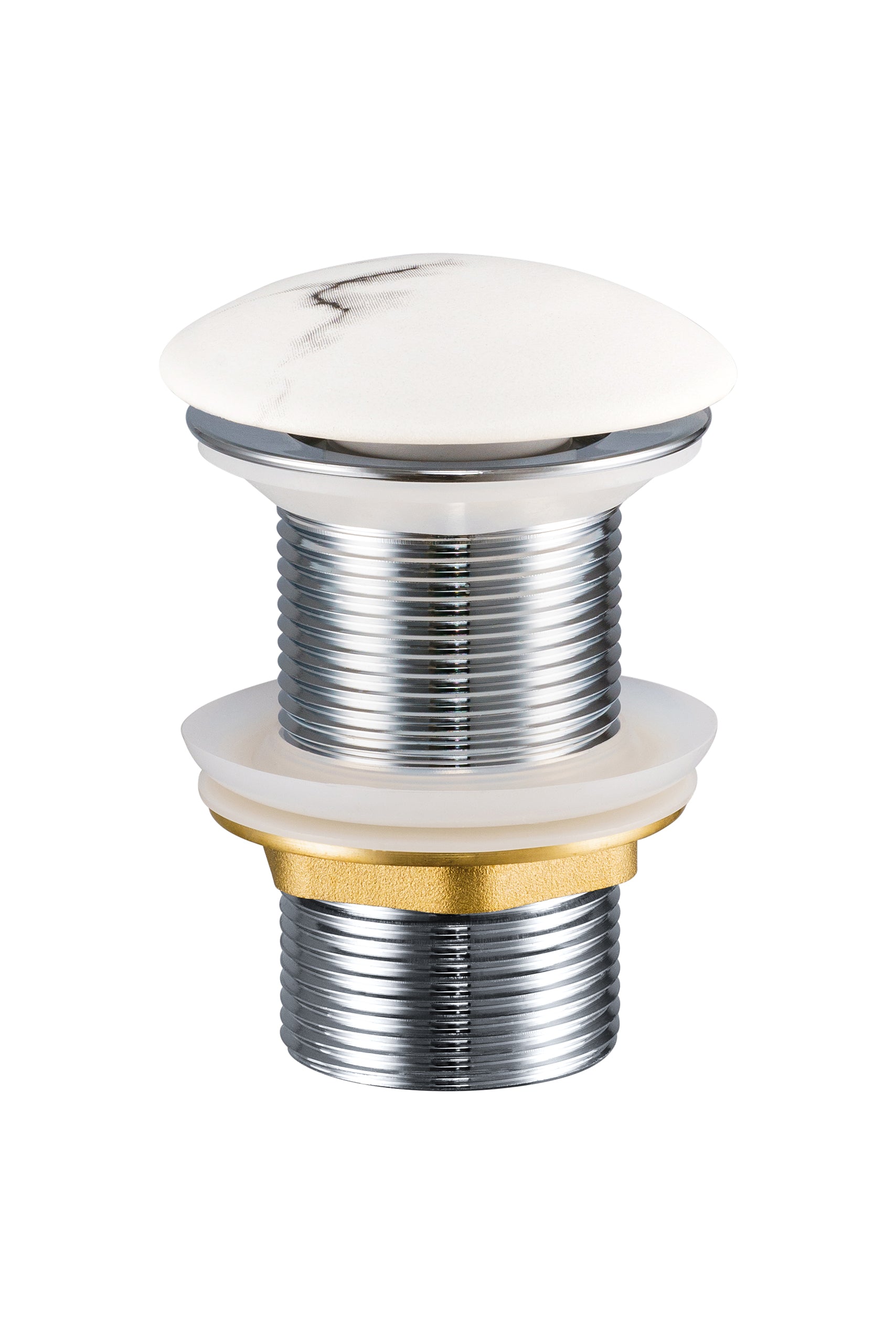 Click-Clack-Abflussstopfen für Waschbecken Weiß Matt  x  x  cm (CLICK-CLACK T201M-W13-3)