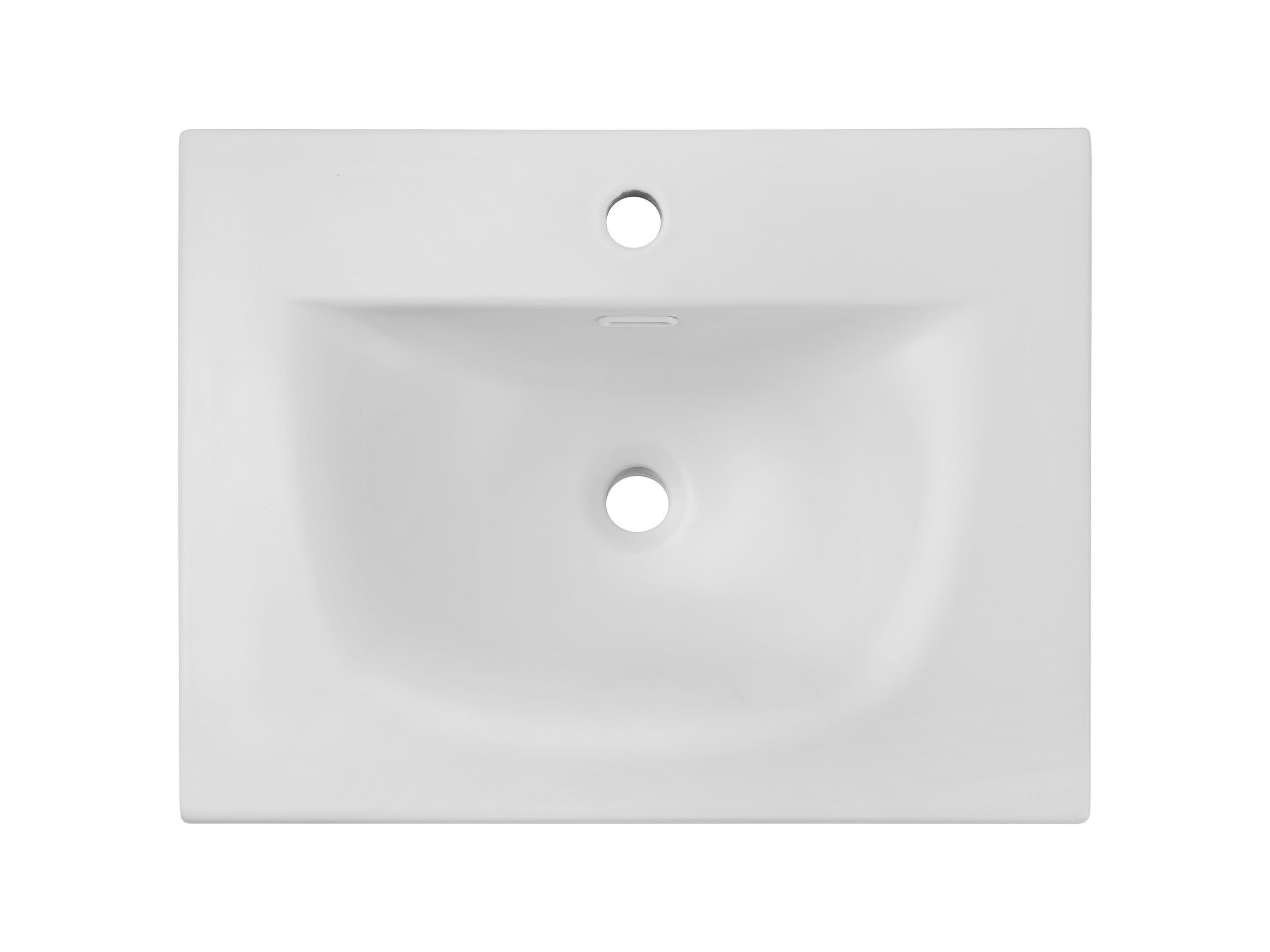 Sky Einzelbecken-Möbelwaschtisch, 60 cm Weiß Matt 61 x 46 x 17 cm (SKY 1 60 DP MATT WHITE ( E-8099-60 ))