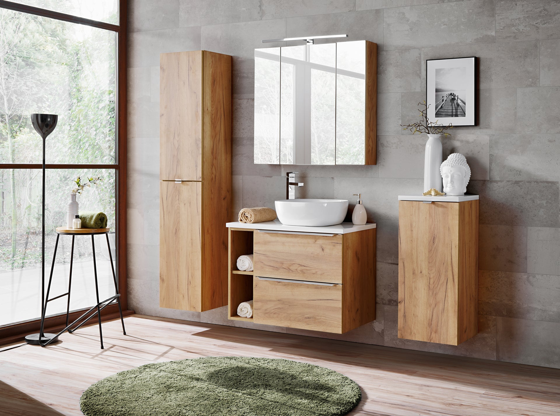 Capri Spiegelschrank 80 cm 3 Türen