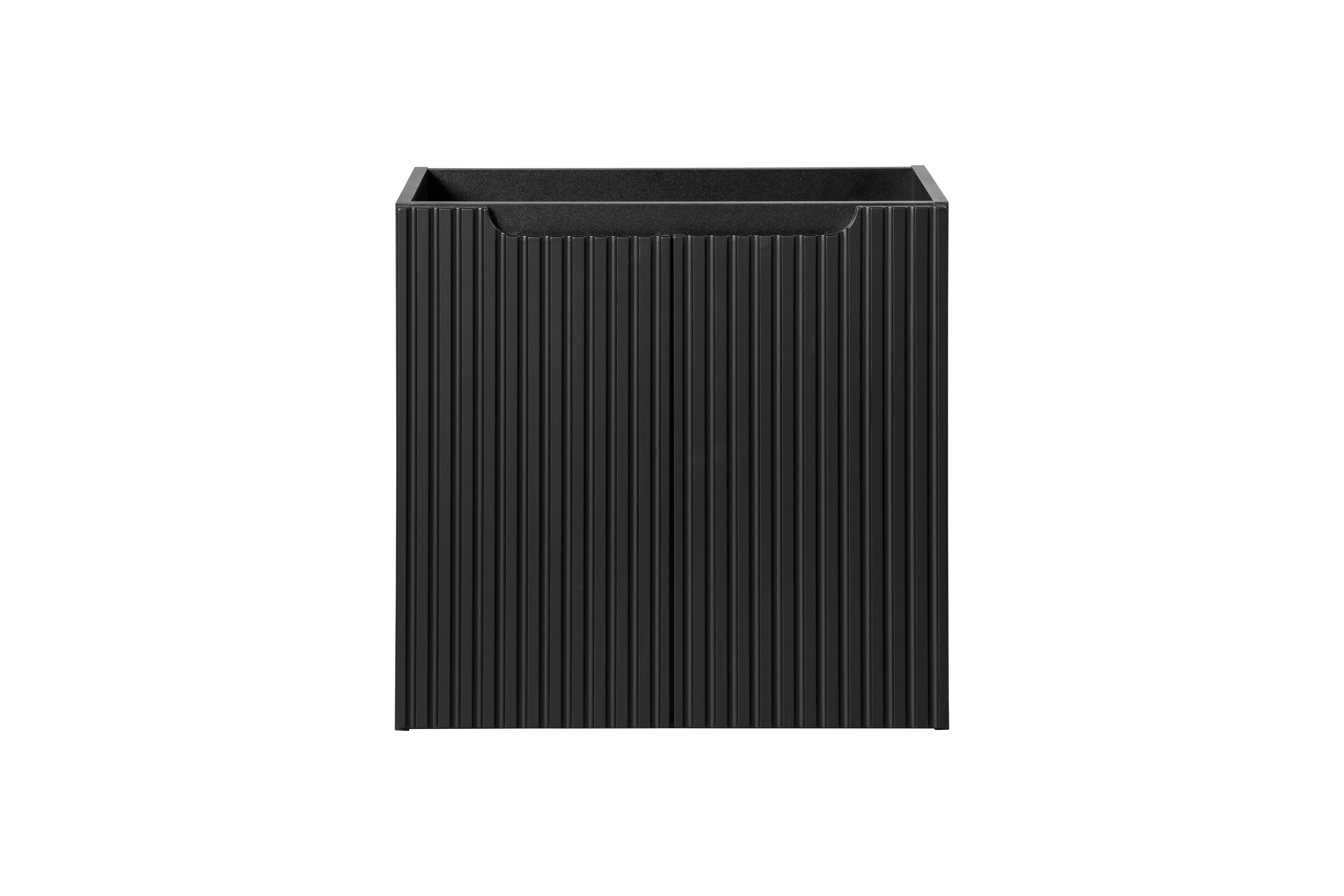 Nova Unterschrank für Waschbecken, 60 cm, 2 Türen Schwarz Matt