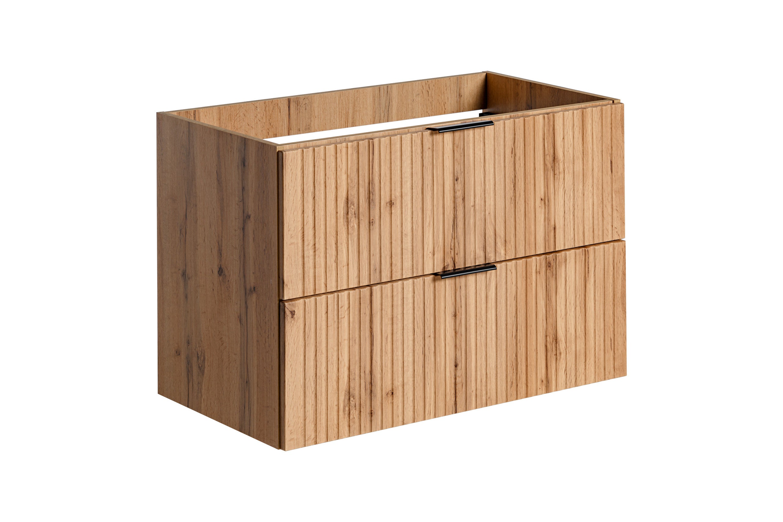Adel Unterschrank für Waschbecken 80 cm, 2 Schubladen Wotan Eiche