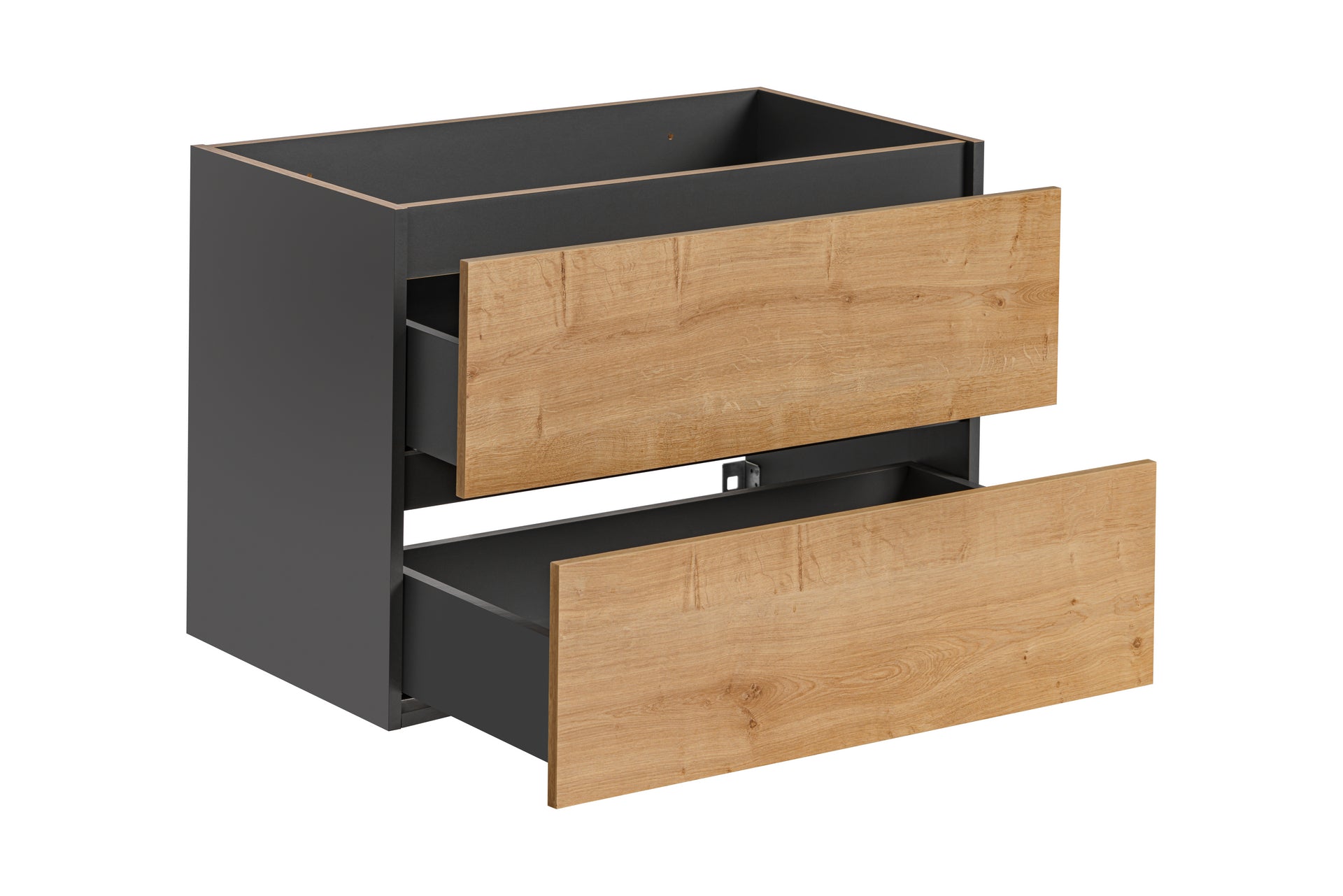 Monako Waschbeckenunterschrank 80 cm 2 Schubladen