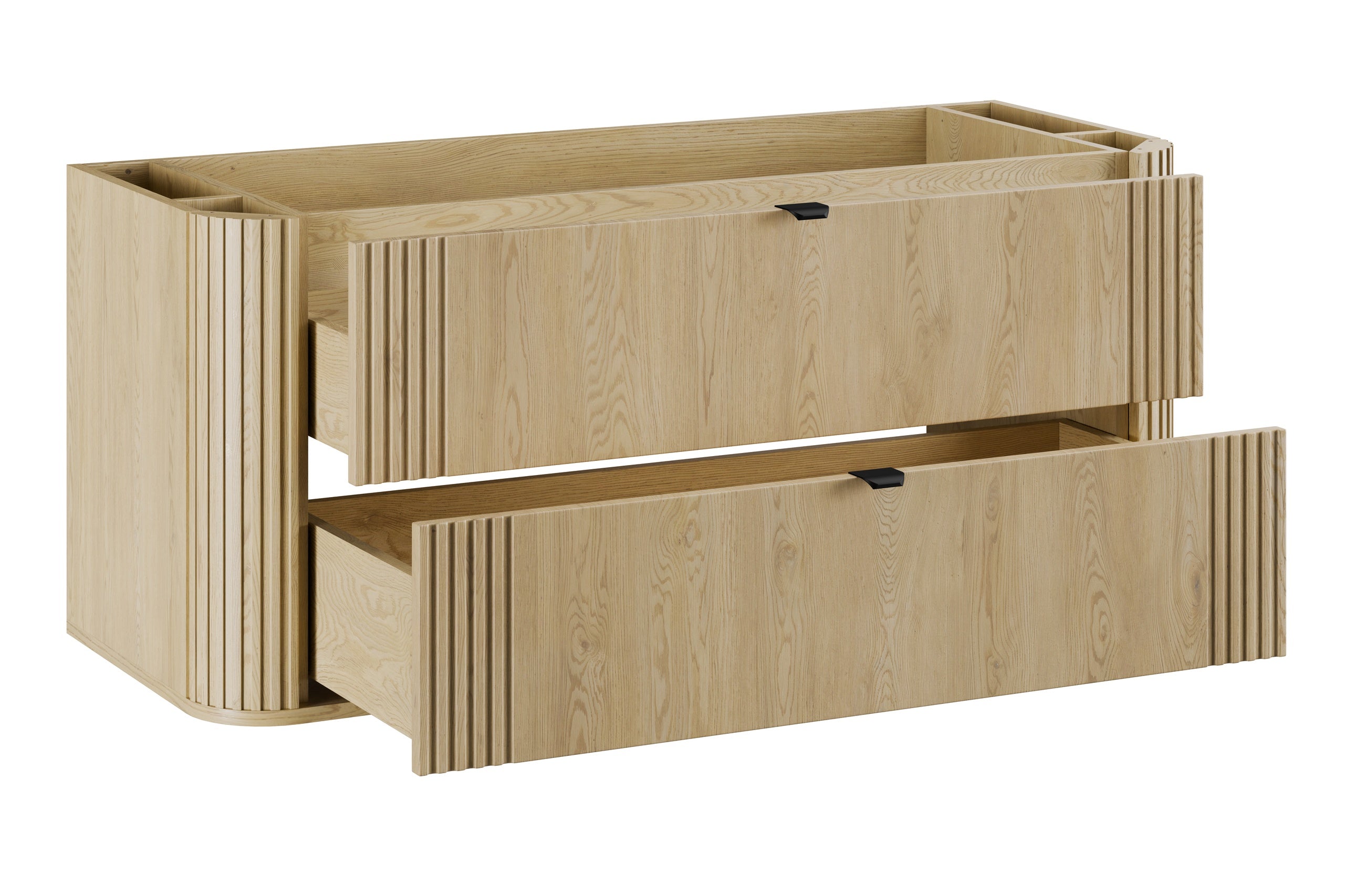 Ovalia Waschbeckenunterschrank 120 cm 2 Schubladen