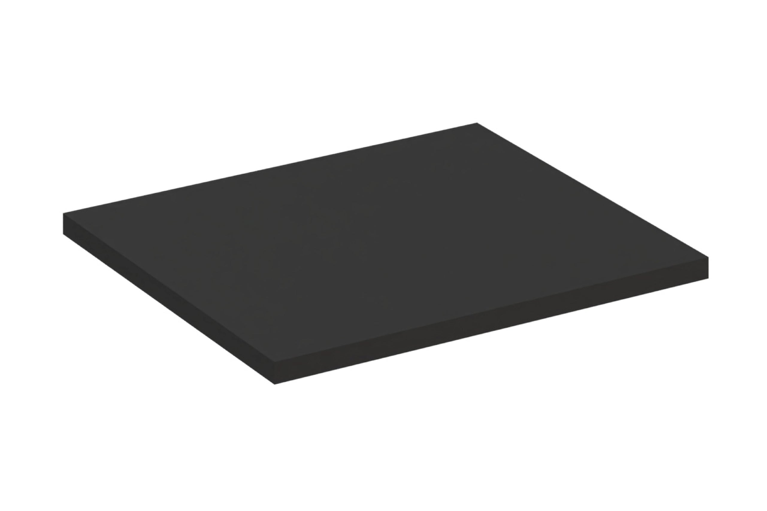 Schwarze Arbeitsplatte 60 cm