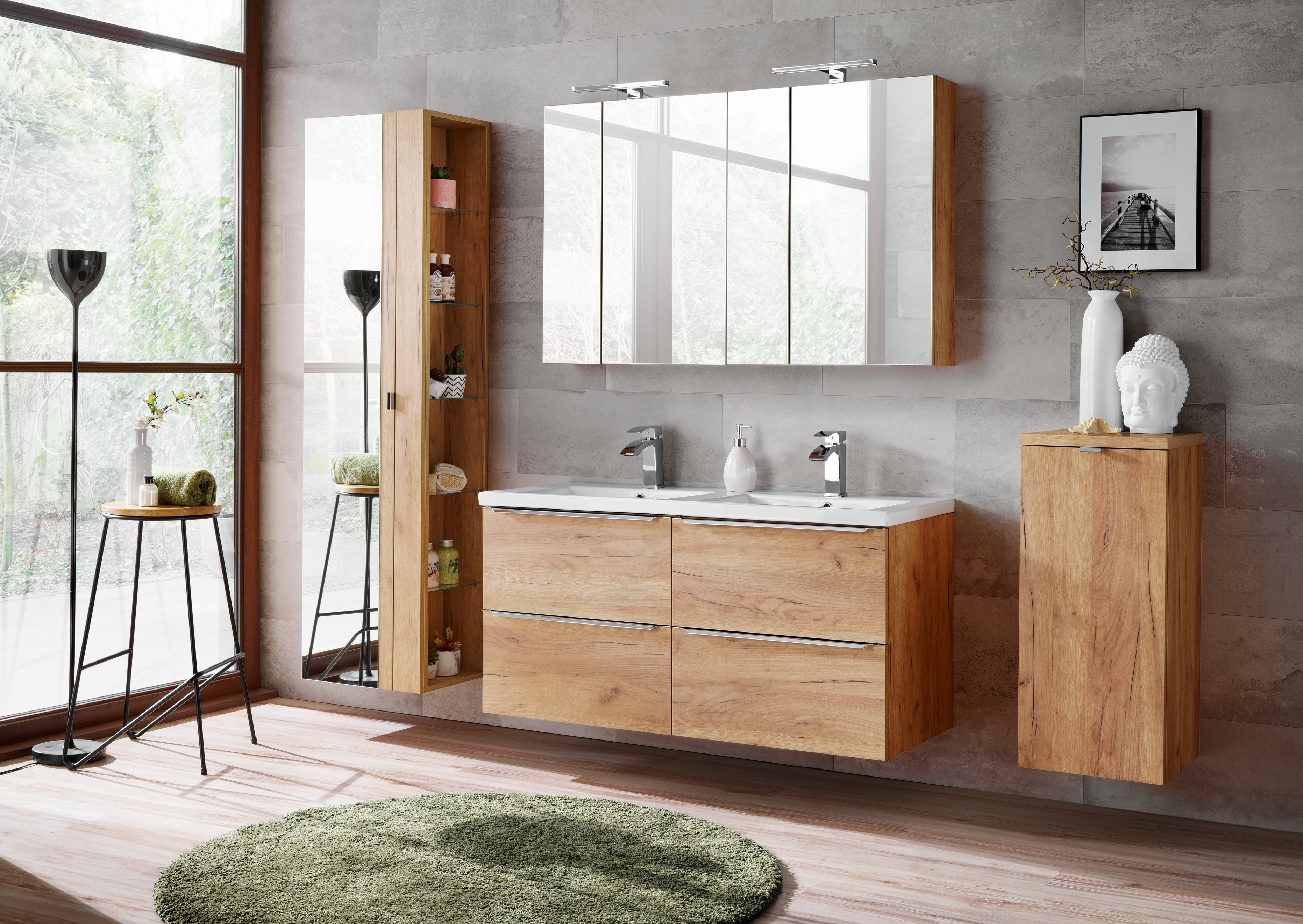 Capri Spiegelschrank 60 cm 2 Türen