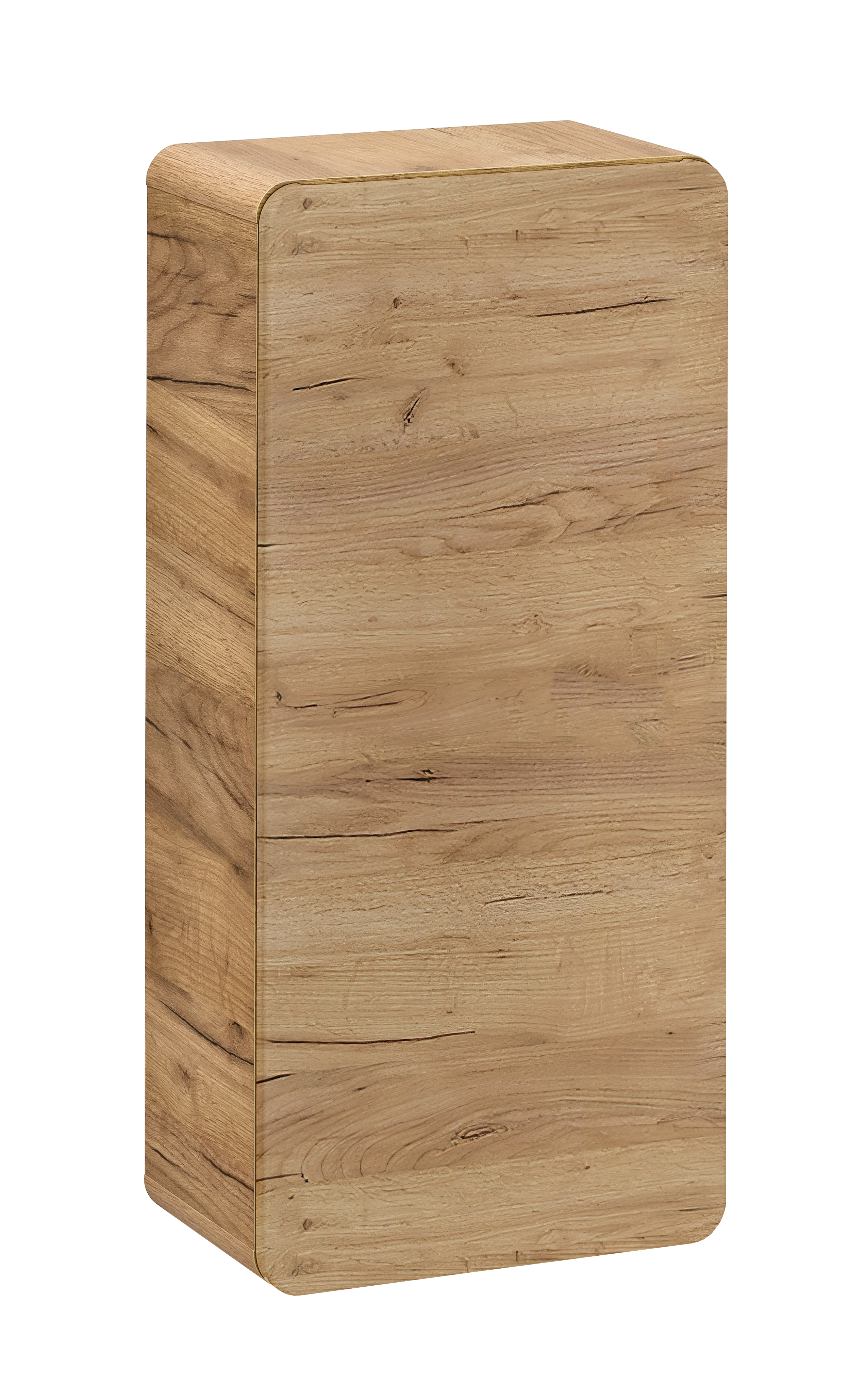 Aruba Seitenschrank 35 cm 1 Tür Handwerkliche Eiche 35 x 22 x 75 cm