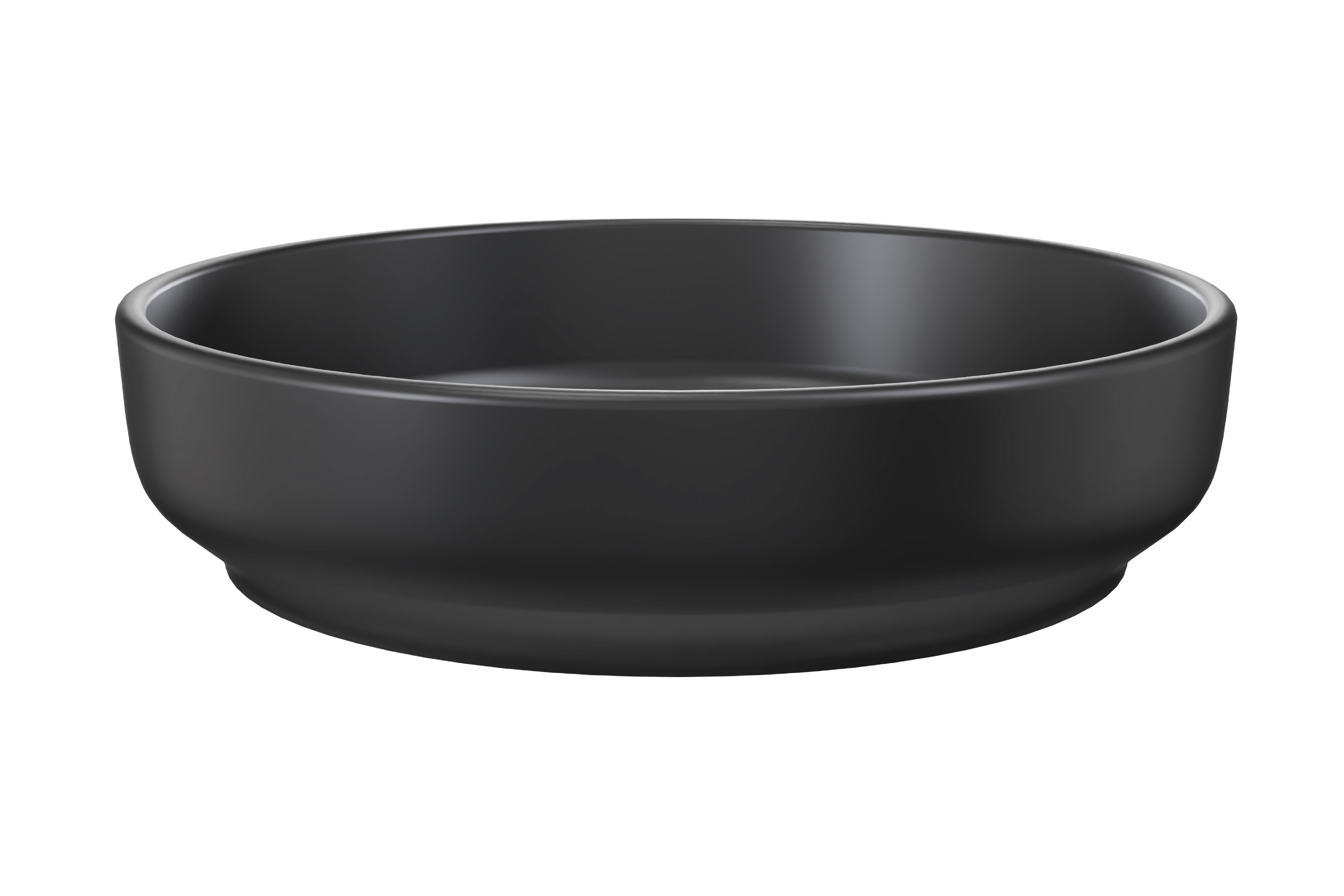 River Aufsatzwaschbecken Schwarz Matt 40 x 40 x 12 cm