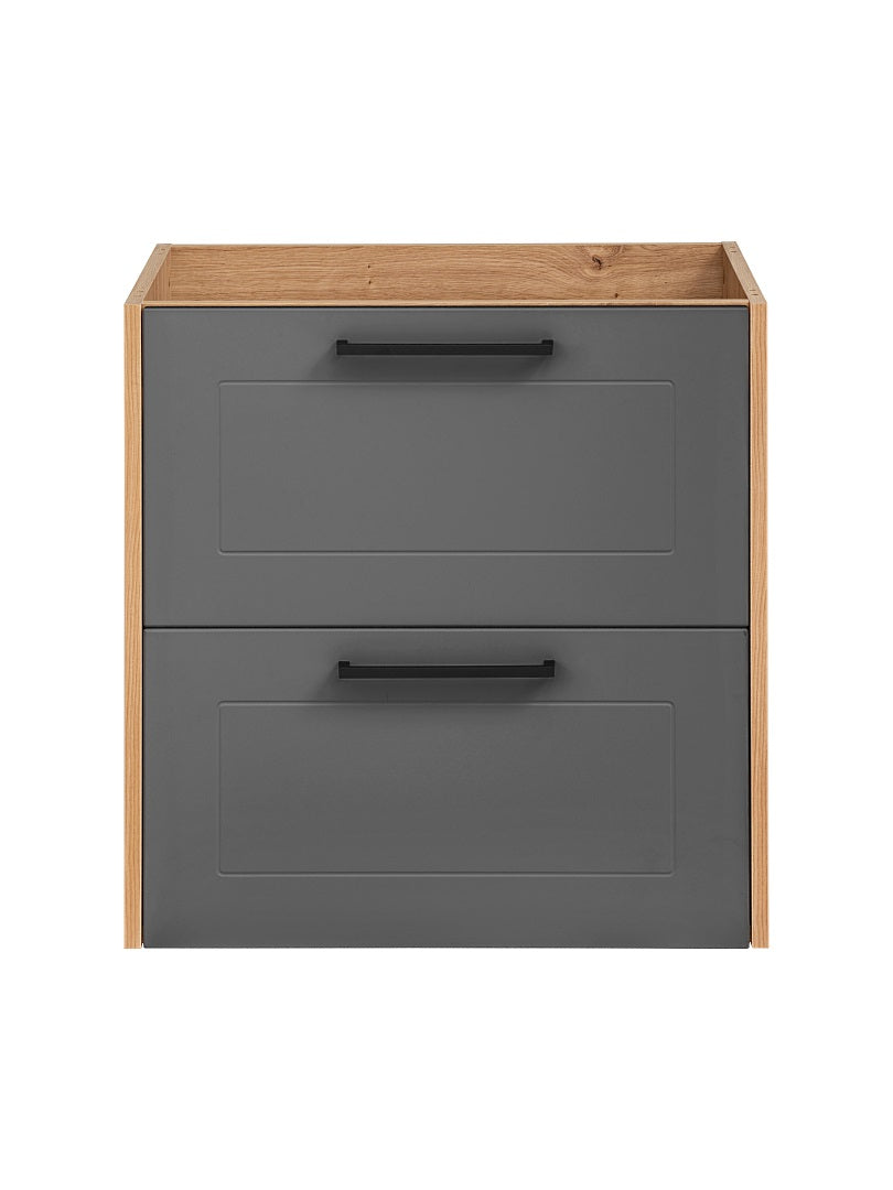 Madera Unterschrank für Waschbecken, 60 cm, 2 Schubladen