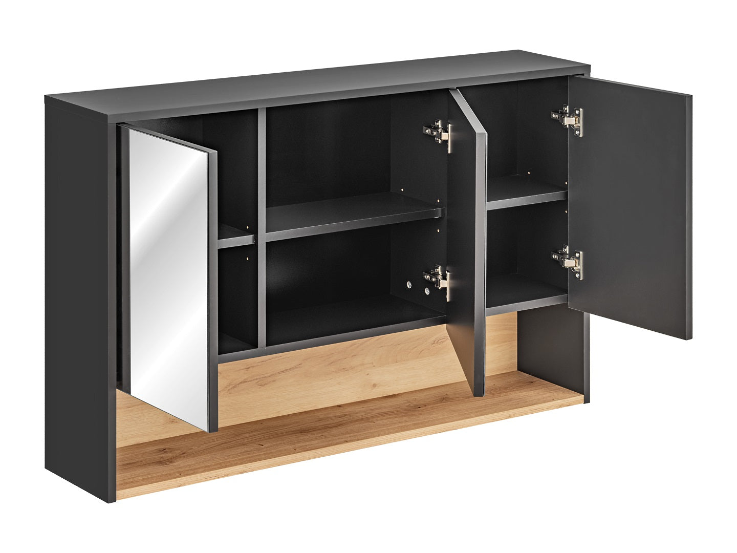 Borneo Spiegelschrank 120cm, 3 Türen