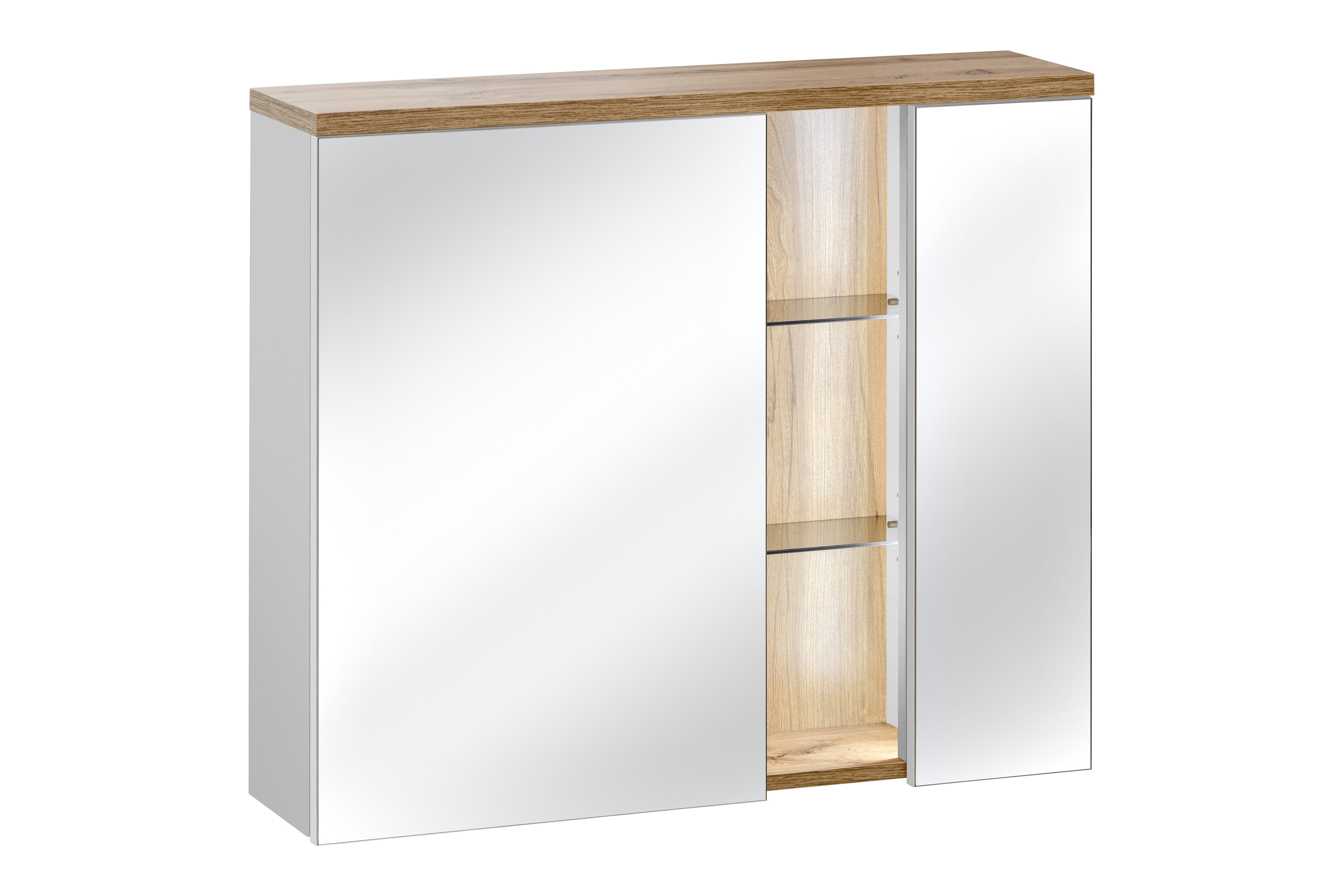 Bahama Spiegelschrank 80cm, 2 Türen