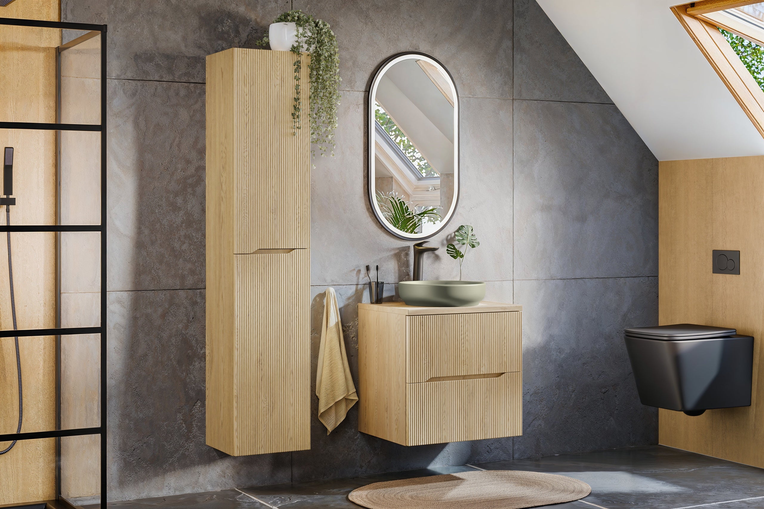 Nordic Hochschrank 2 Türen
