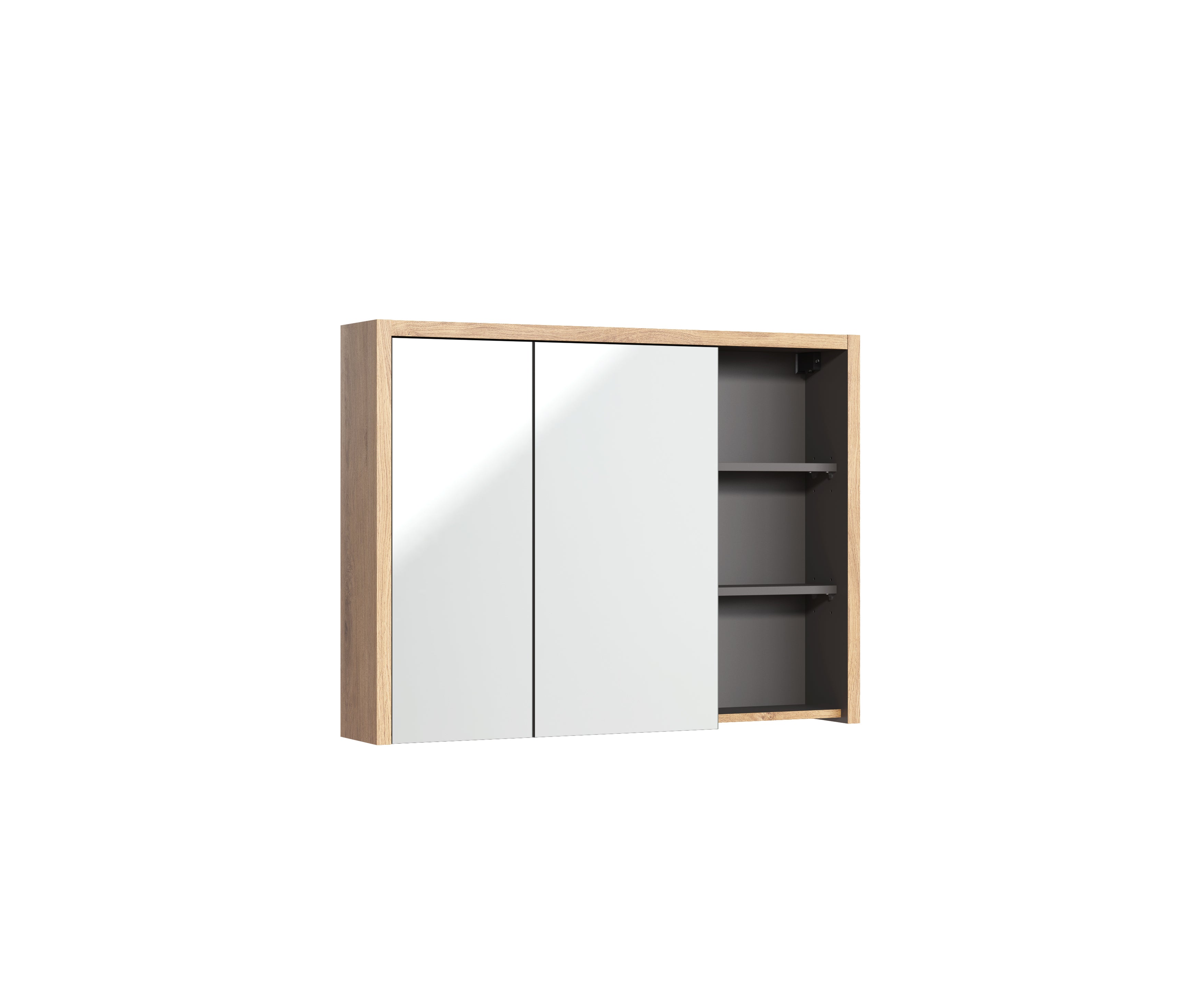 Devon Spiegelschrank 100 cm 2 Türen