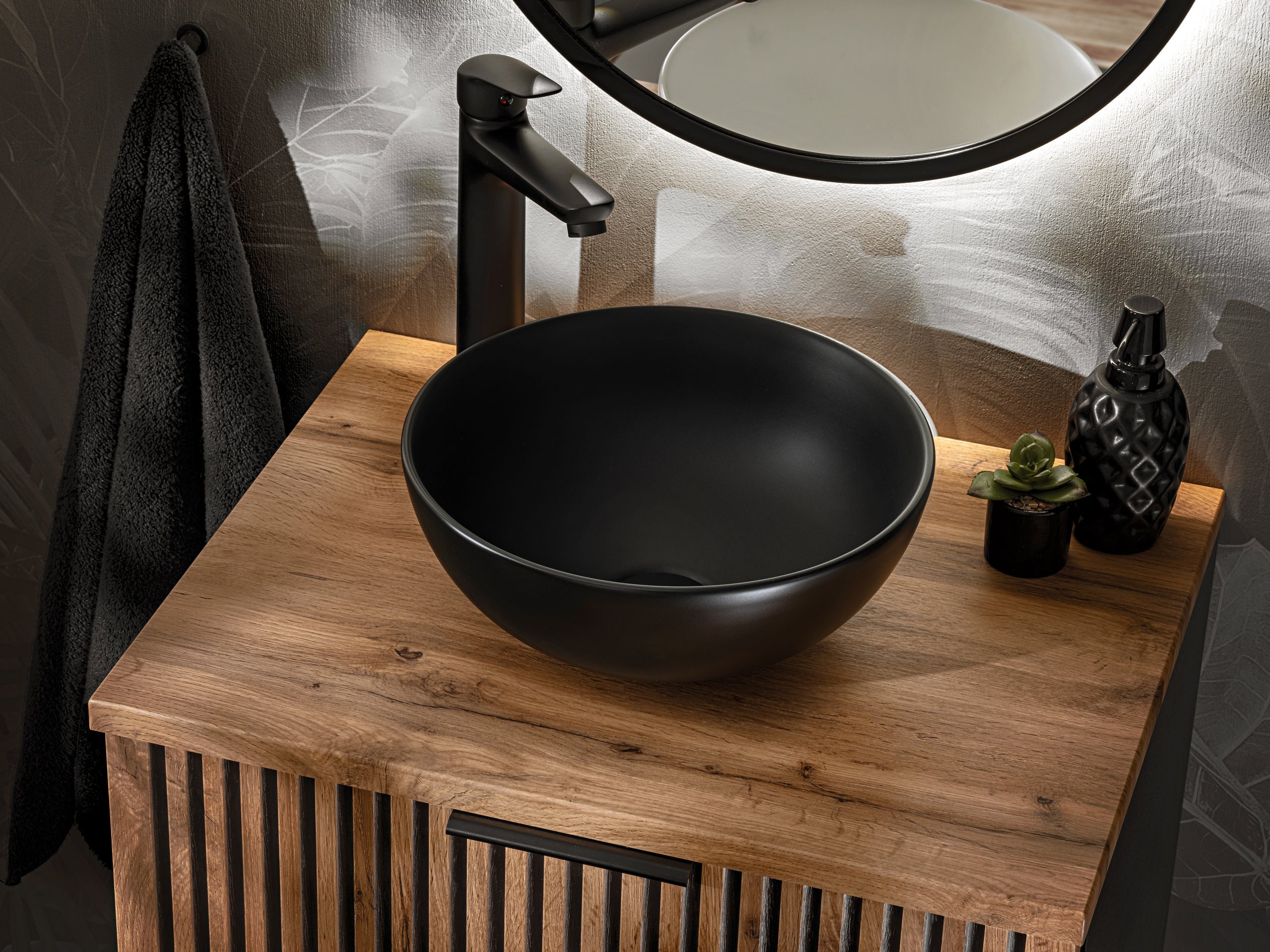 Xilo Unterschrank für Waschbecken, 80 cm, 2 Schubladen