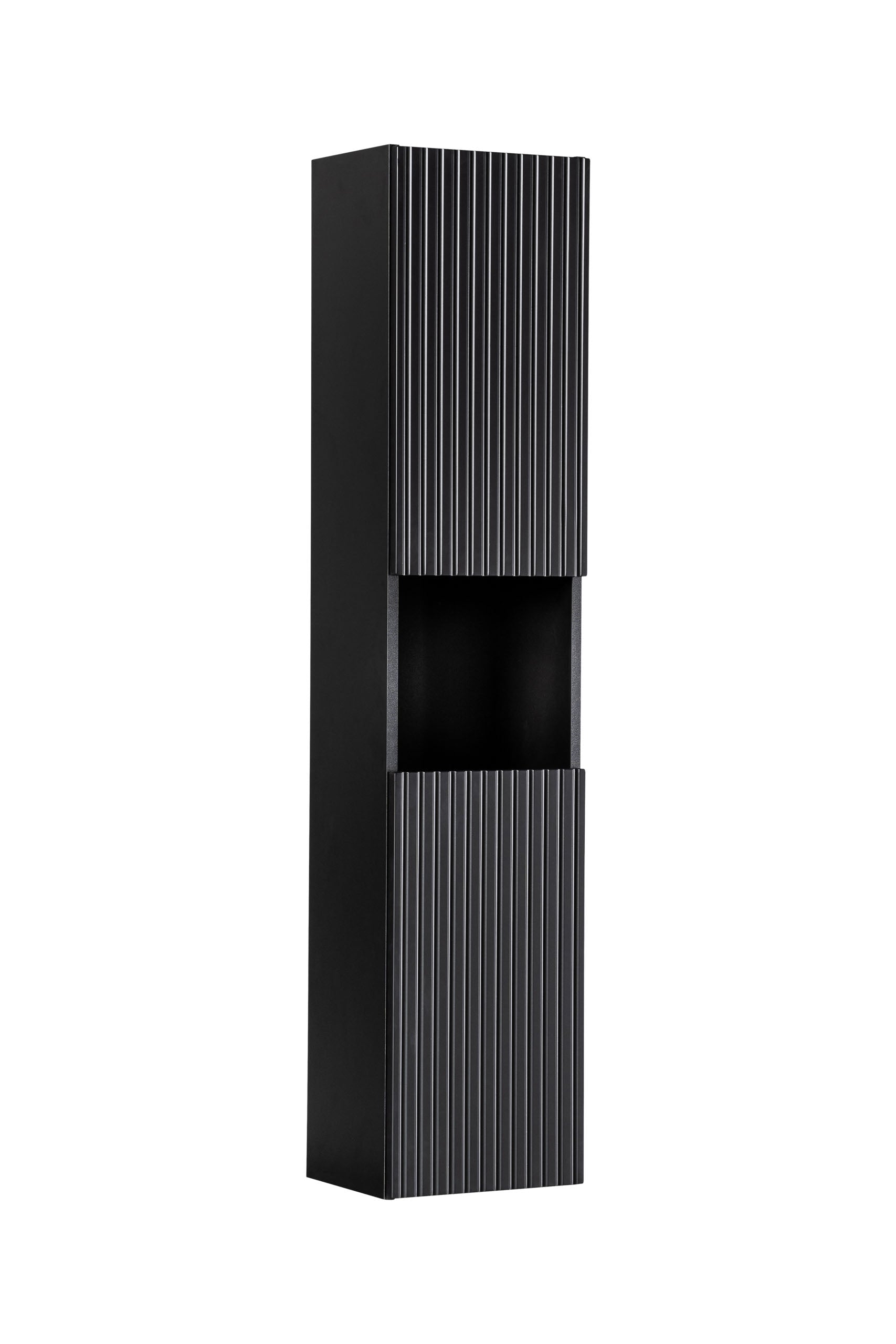 Nova Hochschrank 2 Türen Schwarz Matt