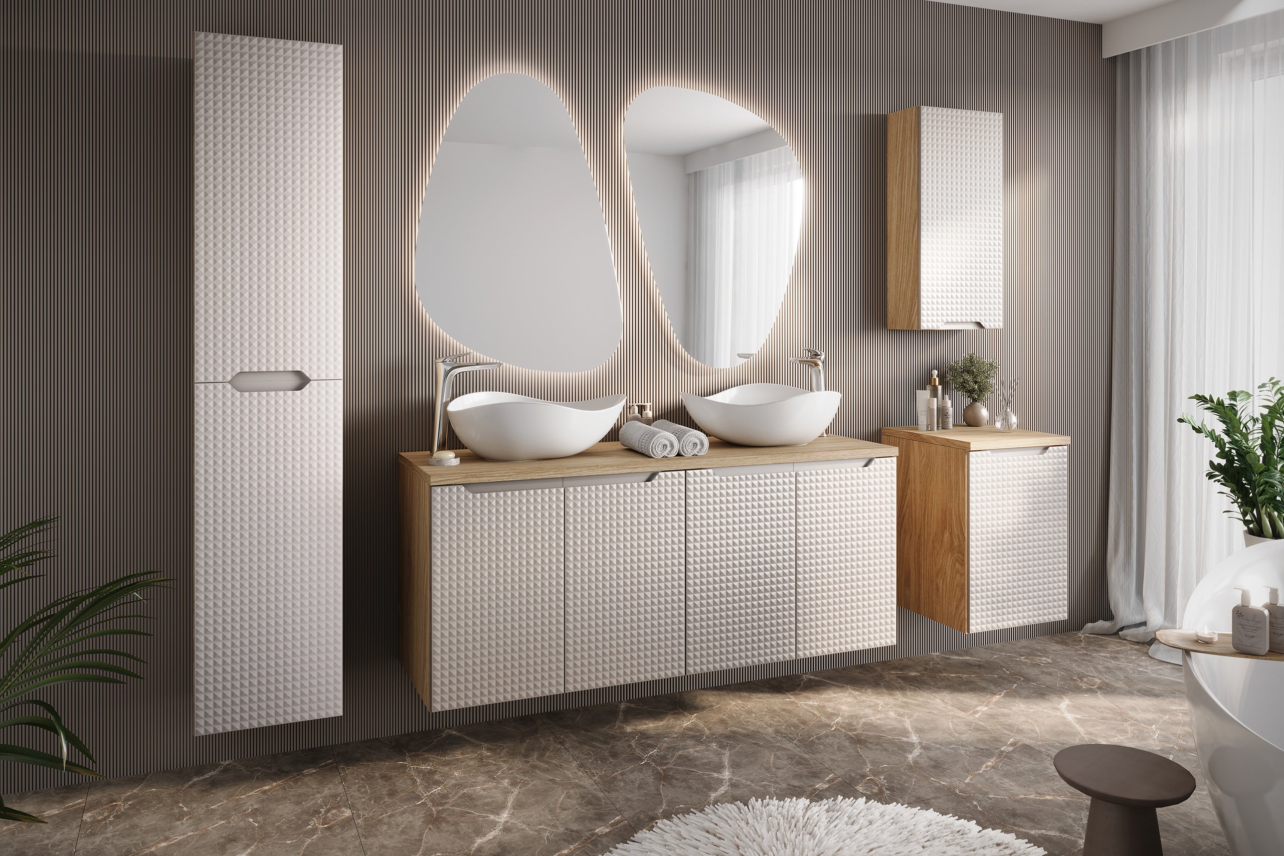 Luxor Oberschrank 35 cm 1 Tür Beige, Eiche geölt