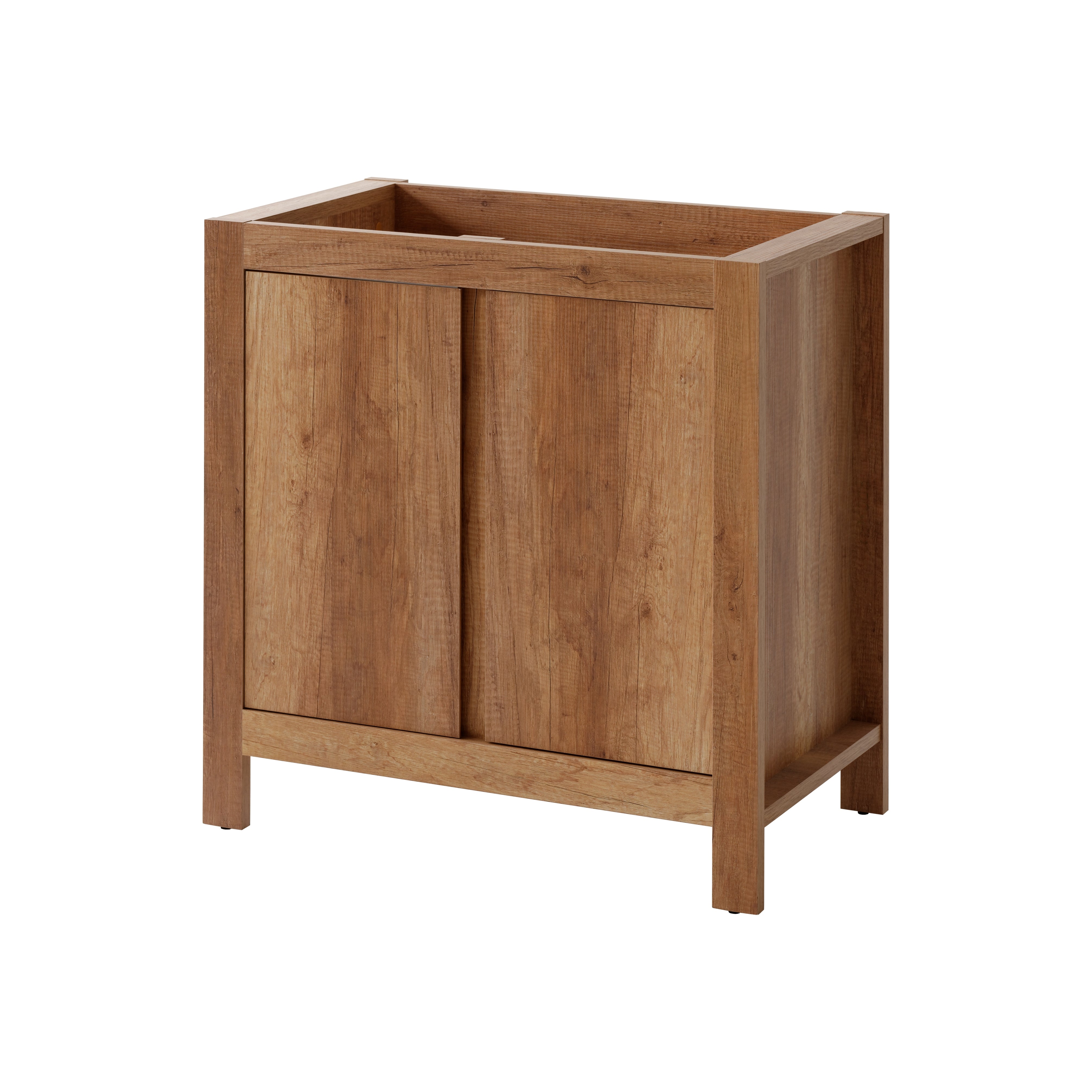 Klassischer Waschbeckenunterschrank 80 cm, 2 Türen