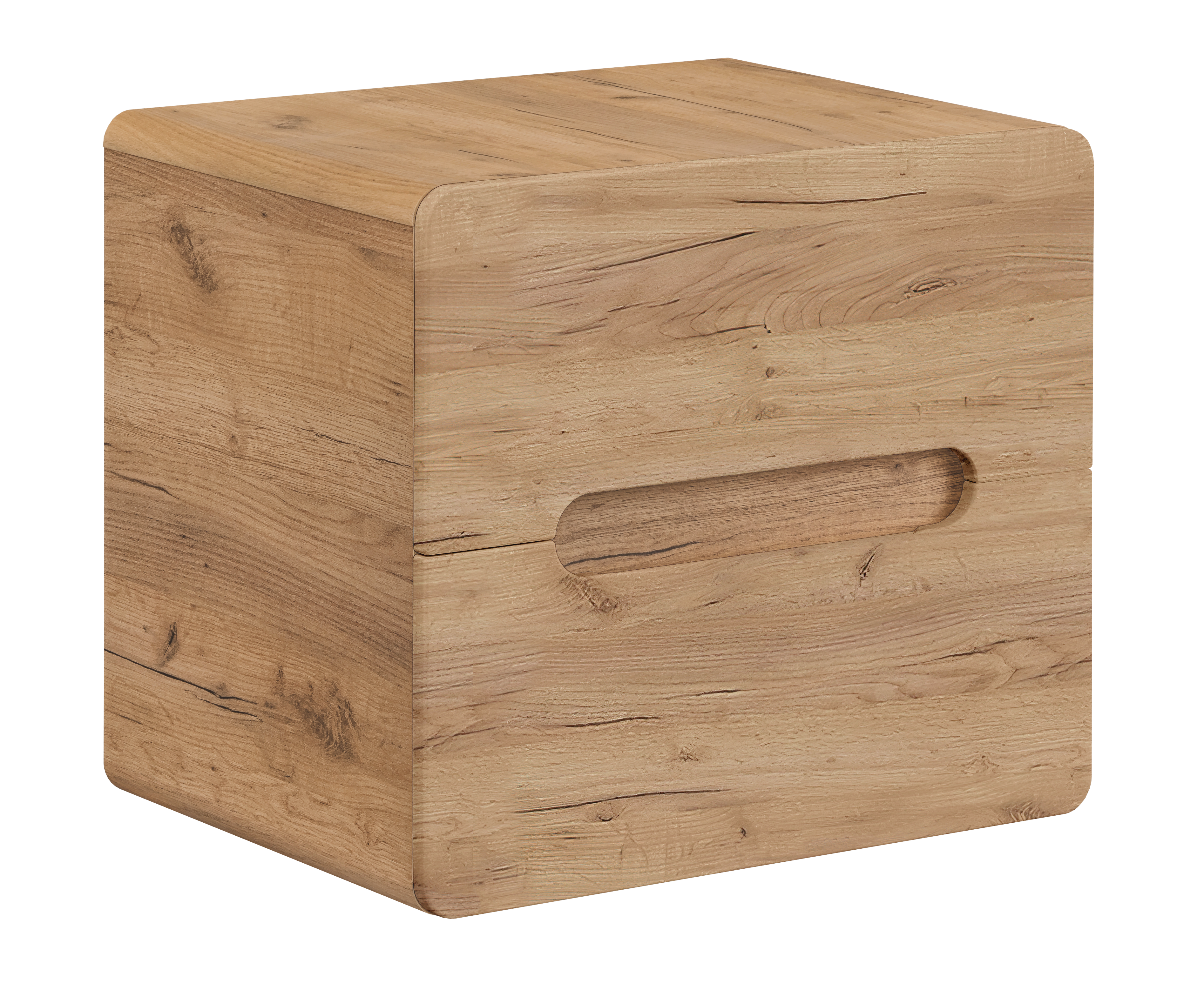 Aruba Unterbauwaschbeckenschrank 60 cm 2 Schubladen Handwerkliche Eiche
