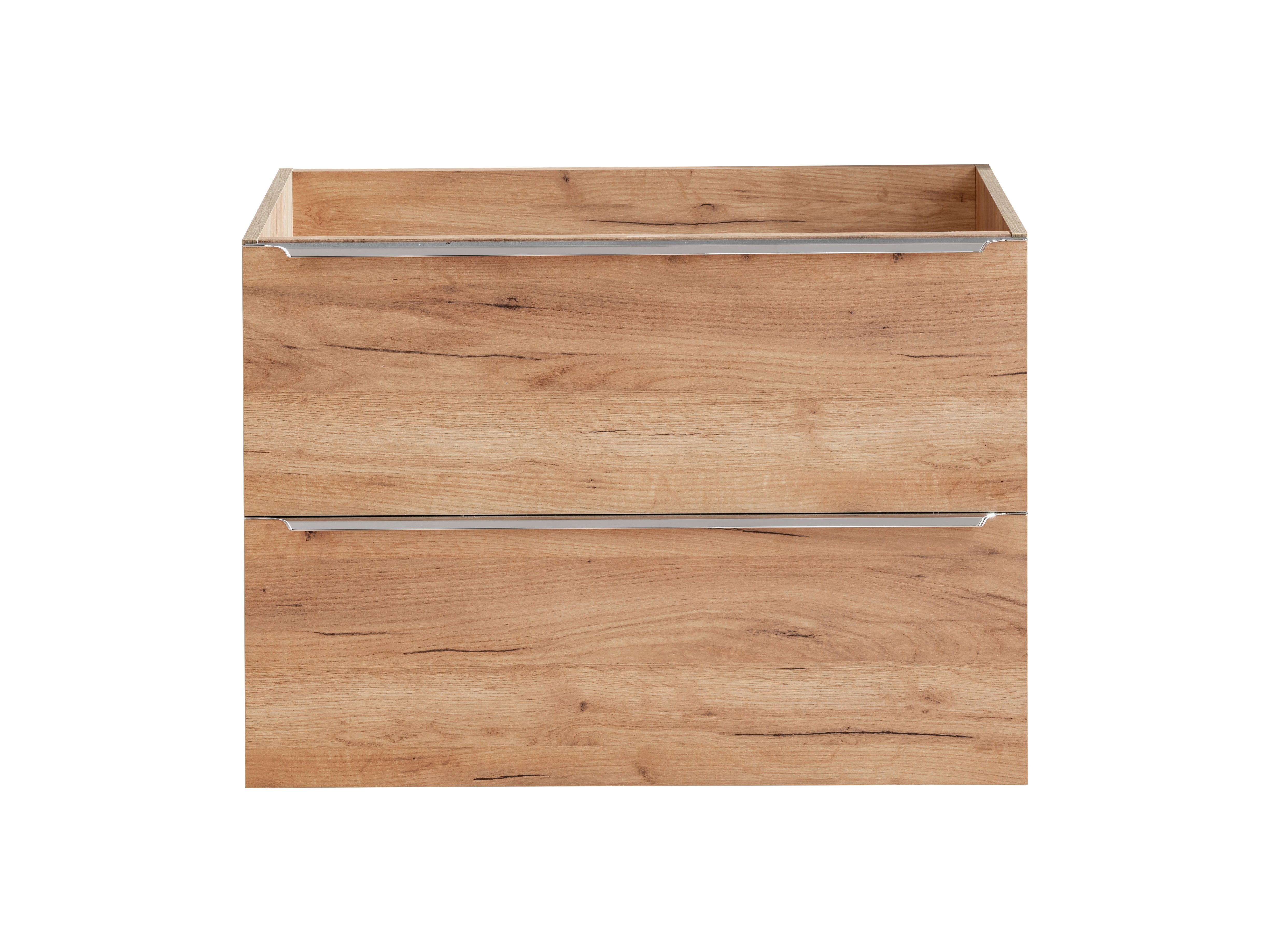 Capri Unterschrank für Waschbecken, 80 cm, 2 Schubladen Goldene Handwerkseiche