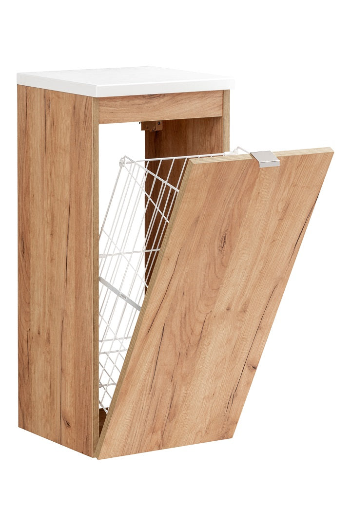 Capri Seitenschrank 35 cm 1 Tür Goldene Handwerkseiche