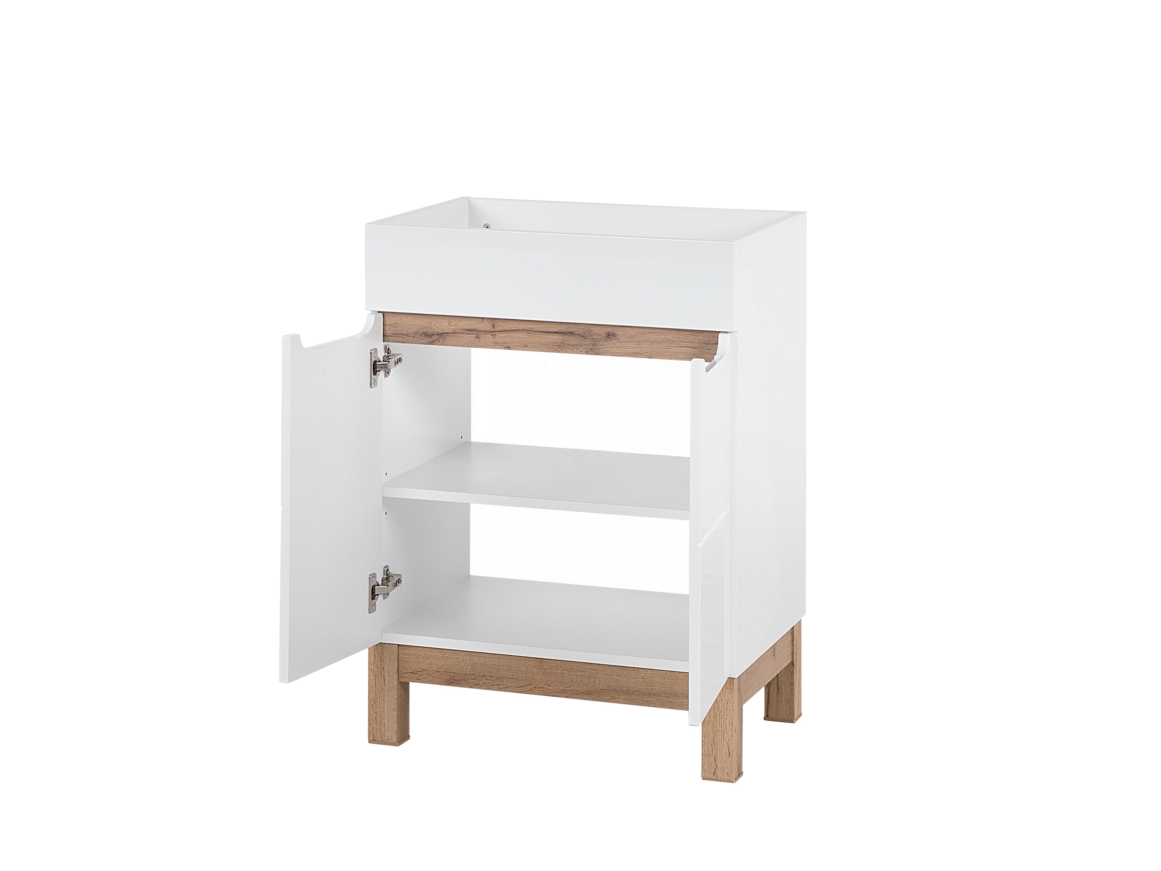 Bali Waschbeckenunterschrank 60 cm 2 Türen Weiß