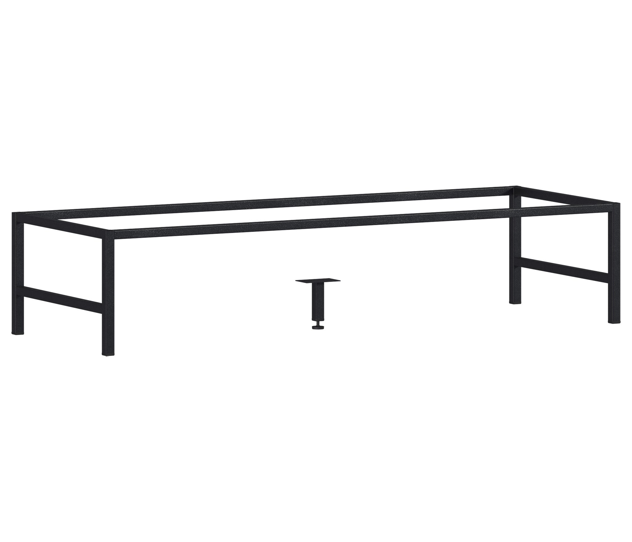 Monaco Möbelbeine Schwarz Matt 140 x 43 x 25 cm