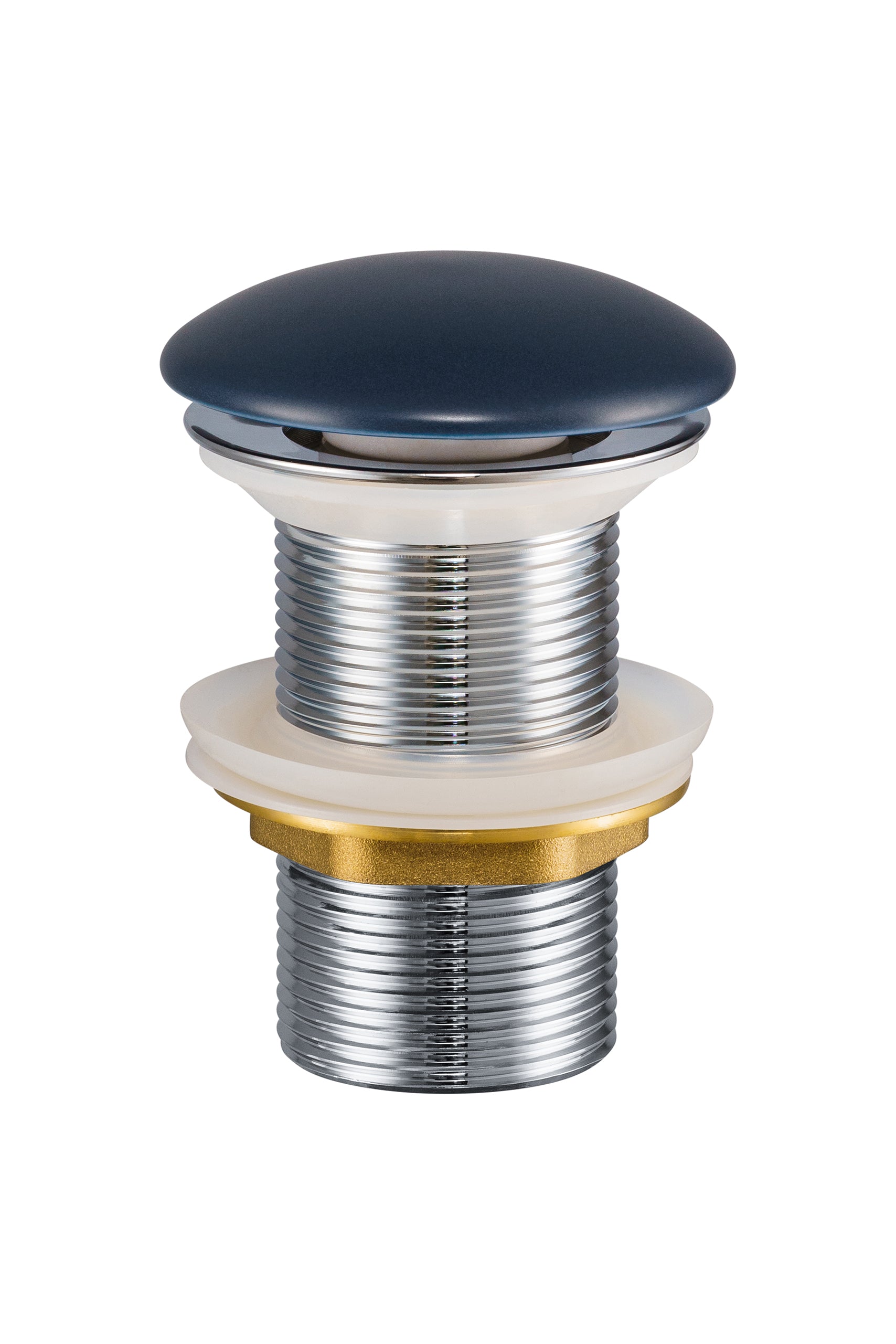 Click-Clack-Abflussstopfen für Waschbecken Marineblau Matt